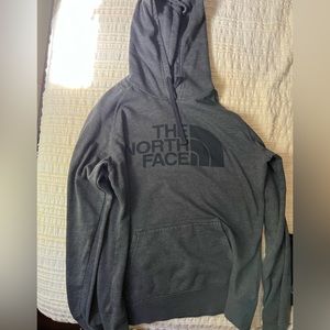 North face hoodie grey size large fits like a medium